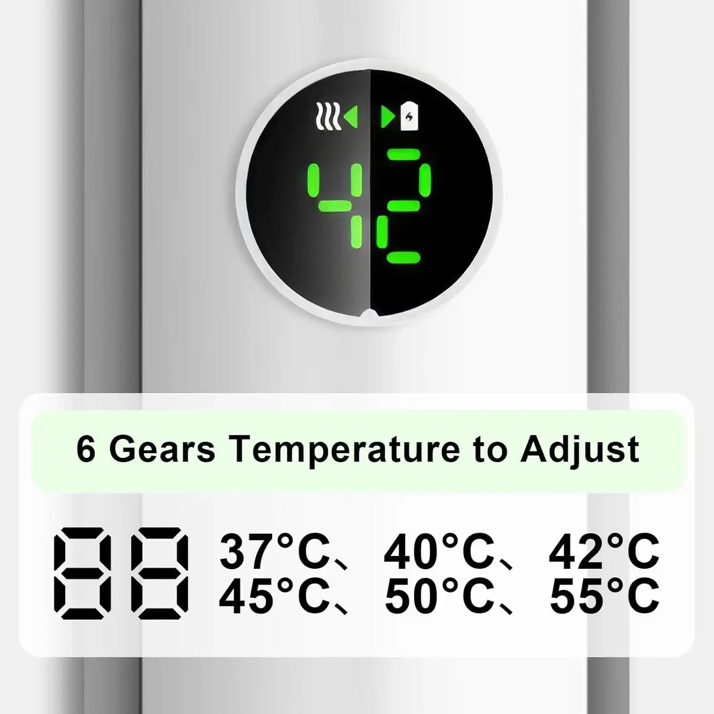 NNQ-2 Portable Bottle Warmer with 6000mAh High-Capacity Rechargeable Battery